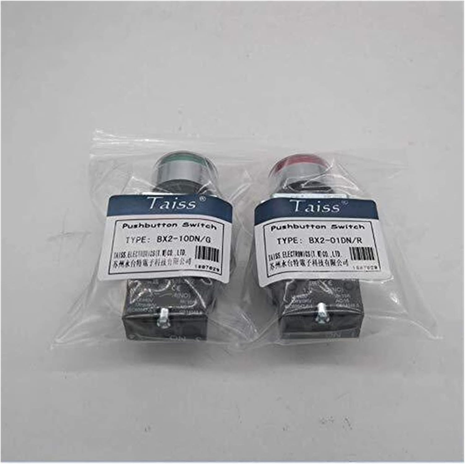 Interruptor 2 piezas 22 mm 1 NO 1 NC interruptor de botón 440 V 10 A interruptor de botón con voltaje de luz LED 110 V