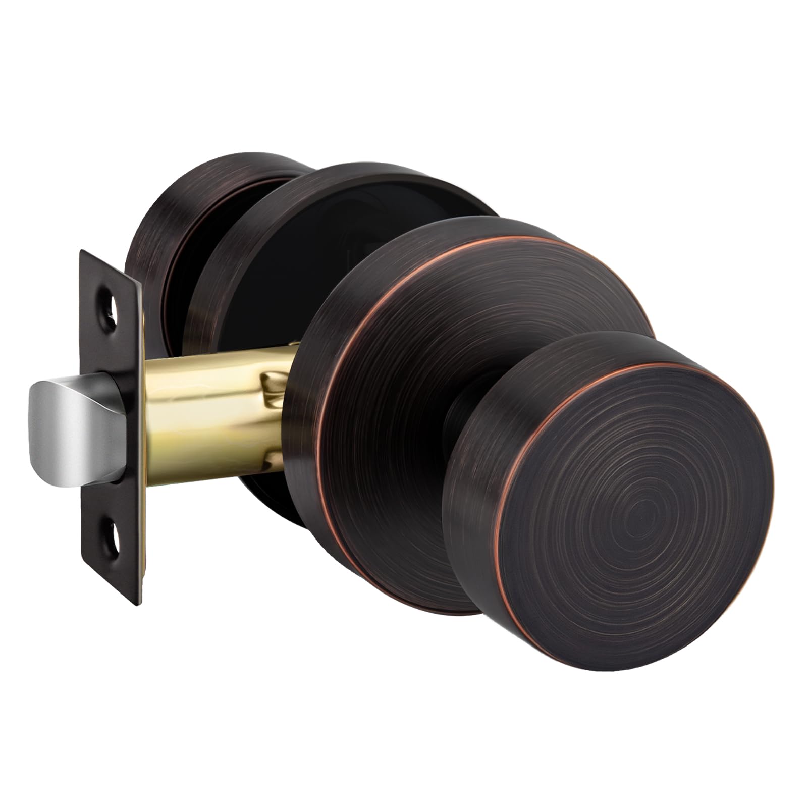 Haidms Oil Rubbed Bronze Passage Door Knob Interior Closet Door Knob 1 Pack