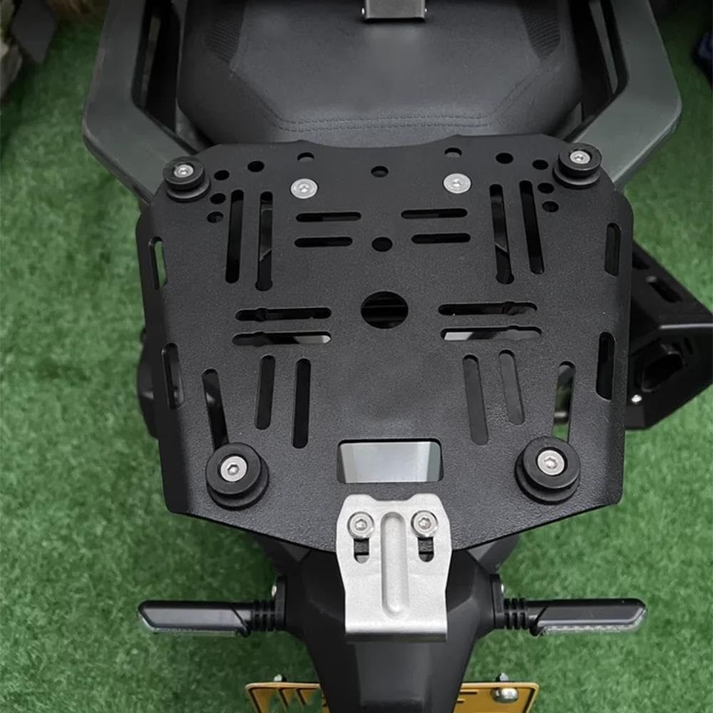 Portaequipajes Cajas Moto para Zontes 368G 501G Estante Trasero Portaequipajes Caja Trasera Placa Inferior Soporte Maletero Funda con WIVAOKOLGR