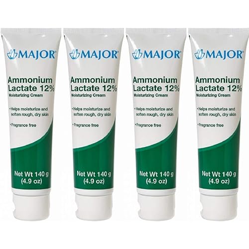 (4 Pack) MAJOR AMMONIUM LAC 12% CREAM AMMONIUM LACTATE-12% White 140 GM UPC 309045983485