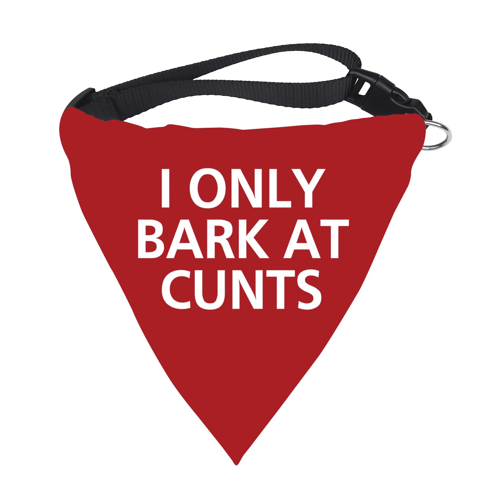1 Piece I Only Bark At Cunts Dog Bandana Humorous Dog Bandana Reactive Bandana Rude Gift (I ONLY BARK AT CUNTS N)