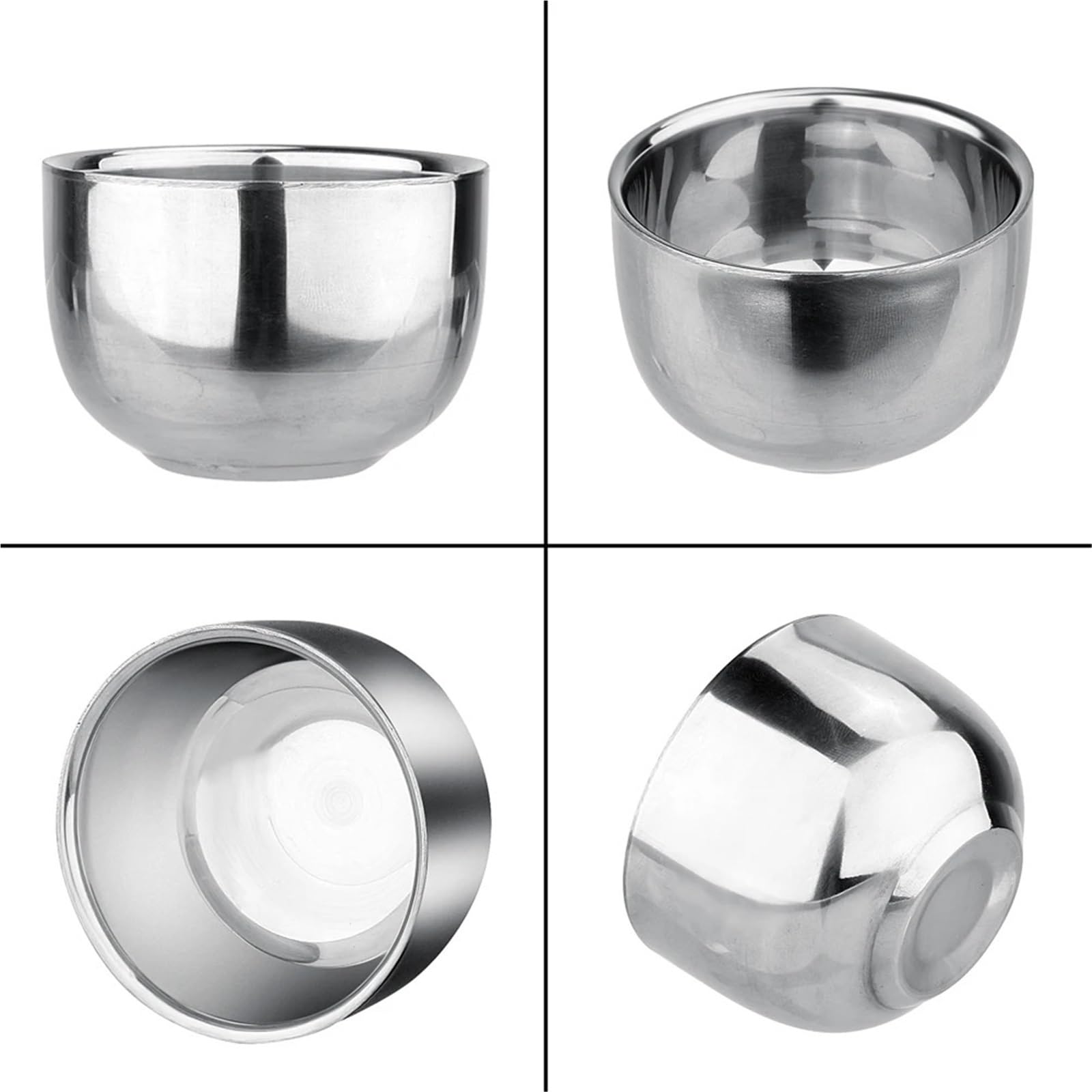 4 Uds. Tazas gruesas de acero inoxidable for café expreso, leche, vino, cerveza, vaso vidrio for Camping, agua, 120ML/200ML Para café y bebidas