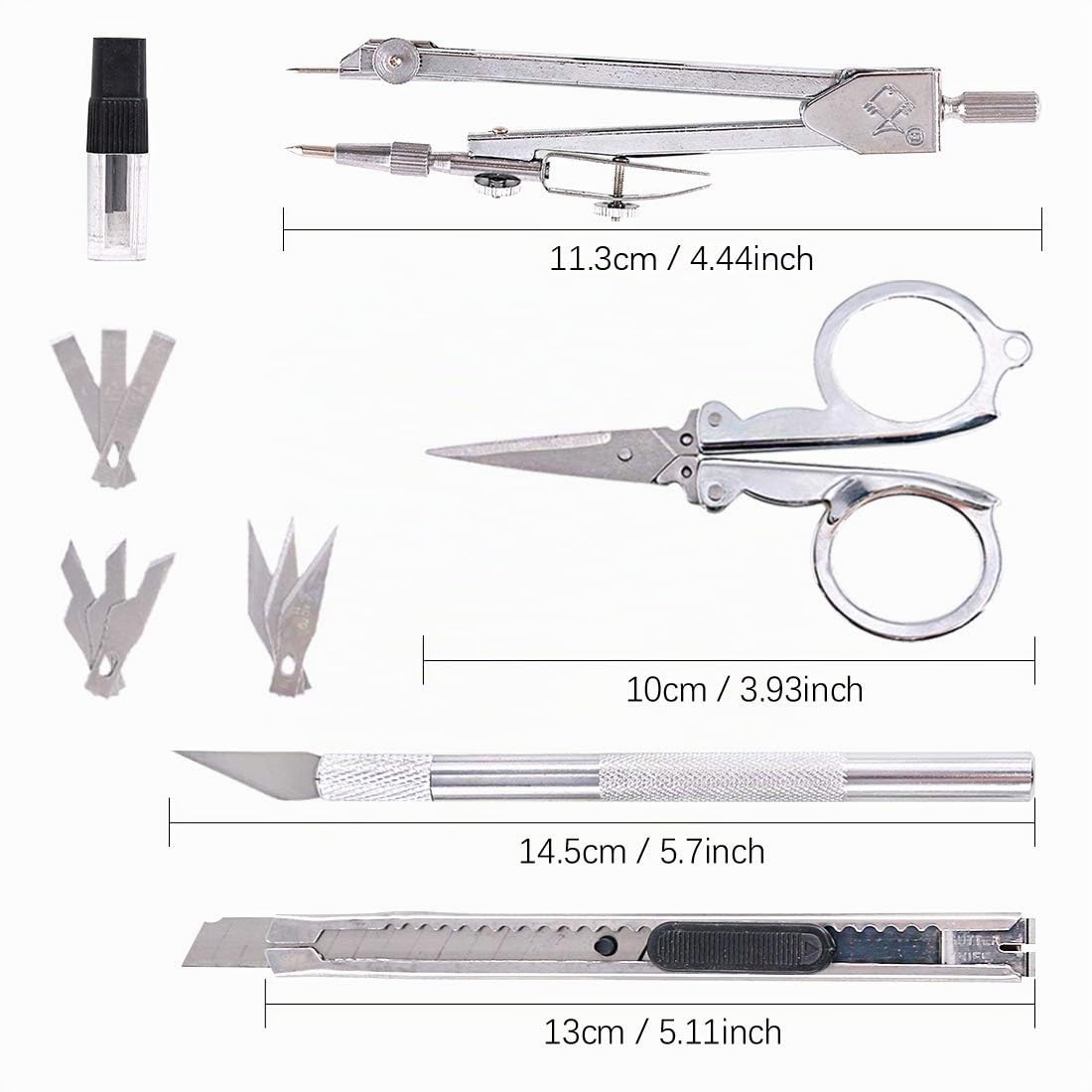 Keadic 87-teiliges Modellbau Werkzeug Set, Grundwerkzeuge für Gundam, Automodelle & DIY Bastelarbeiten, Komplettes Hobby Werkzeug-Set für Anfänger und Fortgeschrittene