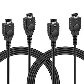 Link Cable for GBA, 2 Pack 2 Player Link Cable Connect Cord Compatible with Nintendo Gameboy Advance SP/Gameboy Advance, Perfect for Battling Friends and Family, Enjoy 2 Player Gaming Anytime 3.9ft