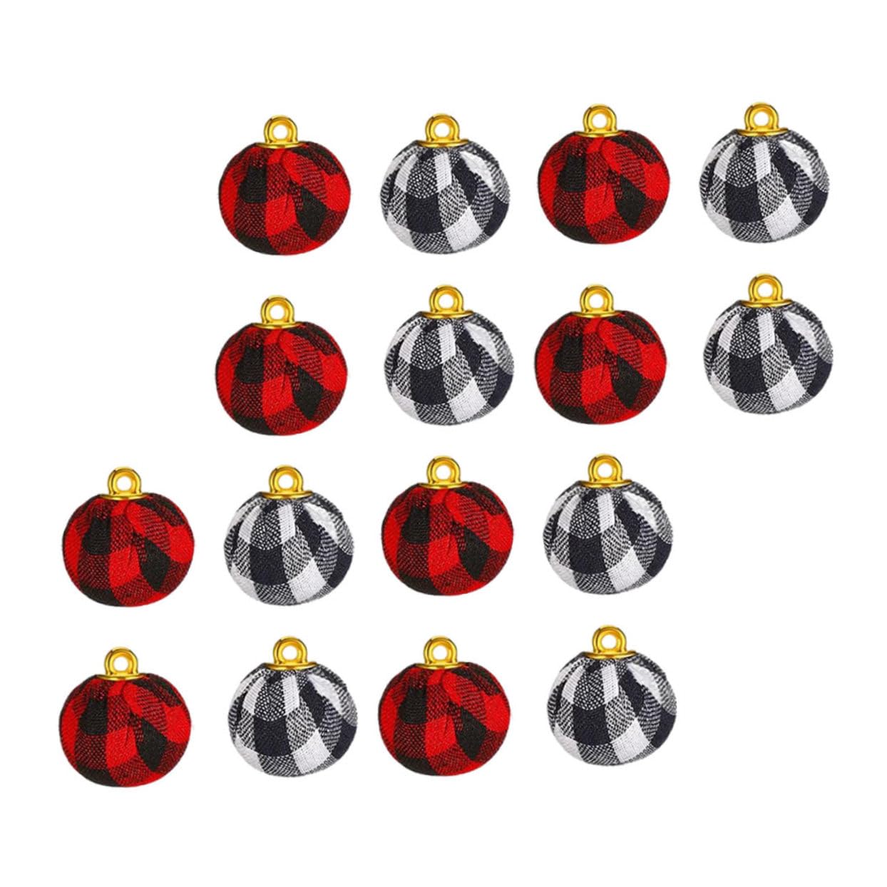 Cabilock 72 Piezas Bolas De Navidad Ornamento del Festival Decoración De Bolas De Árbol De Navidad Adornos De Bolas De Brillo Accesorio Navideño Pequeño Colgante Algodón Delicado