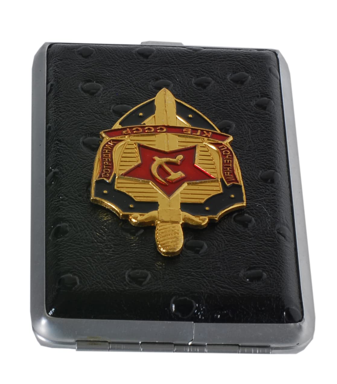 CUCUBA Black Metal Cigarette Case for 12 Cigarettes with Ex Soviet Union  CCCP : Amazon.de: Fashion