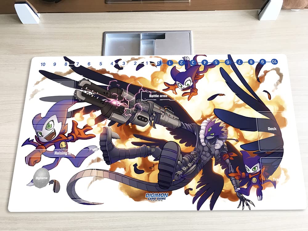 Amazon.com: New Mlikemat Playmat Digimon DTCG Mat Impmon Beelzemon