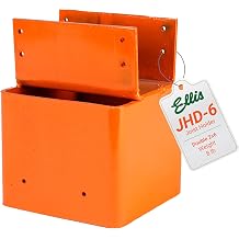 Ellis Manufacturing Company - Double 2x6 Joist Holder for 6x6 Post - Secure in Crawl Space - Metal Support, Wall Mount Bracket for Construction & Stability Applications