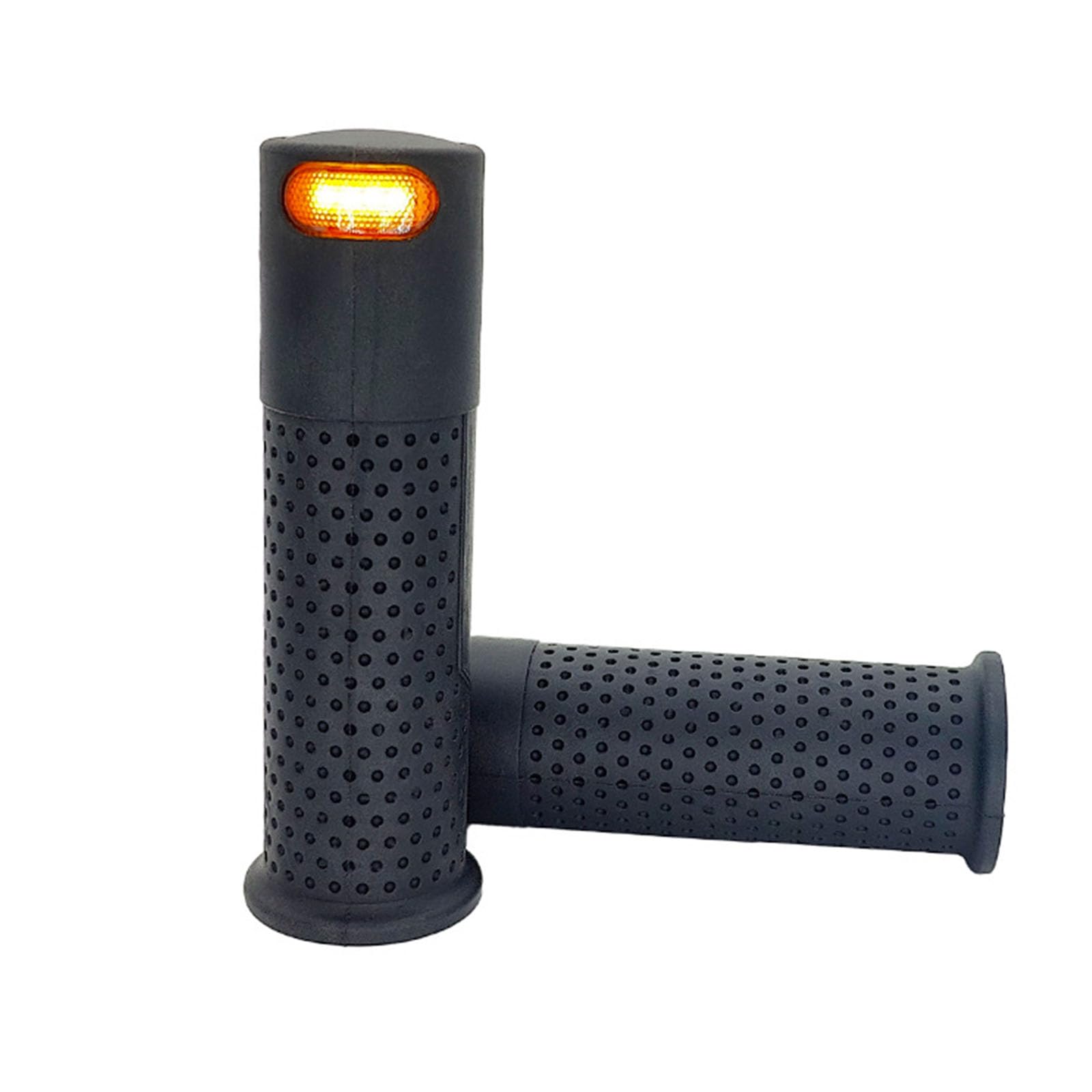 Poignées de guidon en silicone avec lumières de direction intégrées pour scooters et vélos électriques alimentés par piles