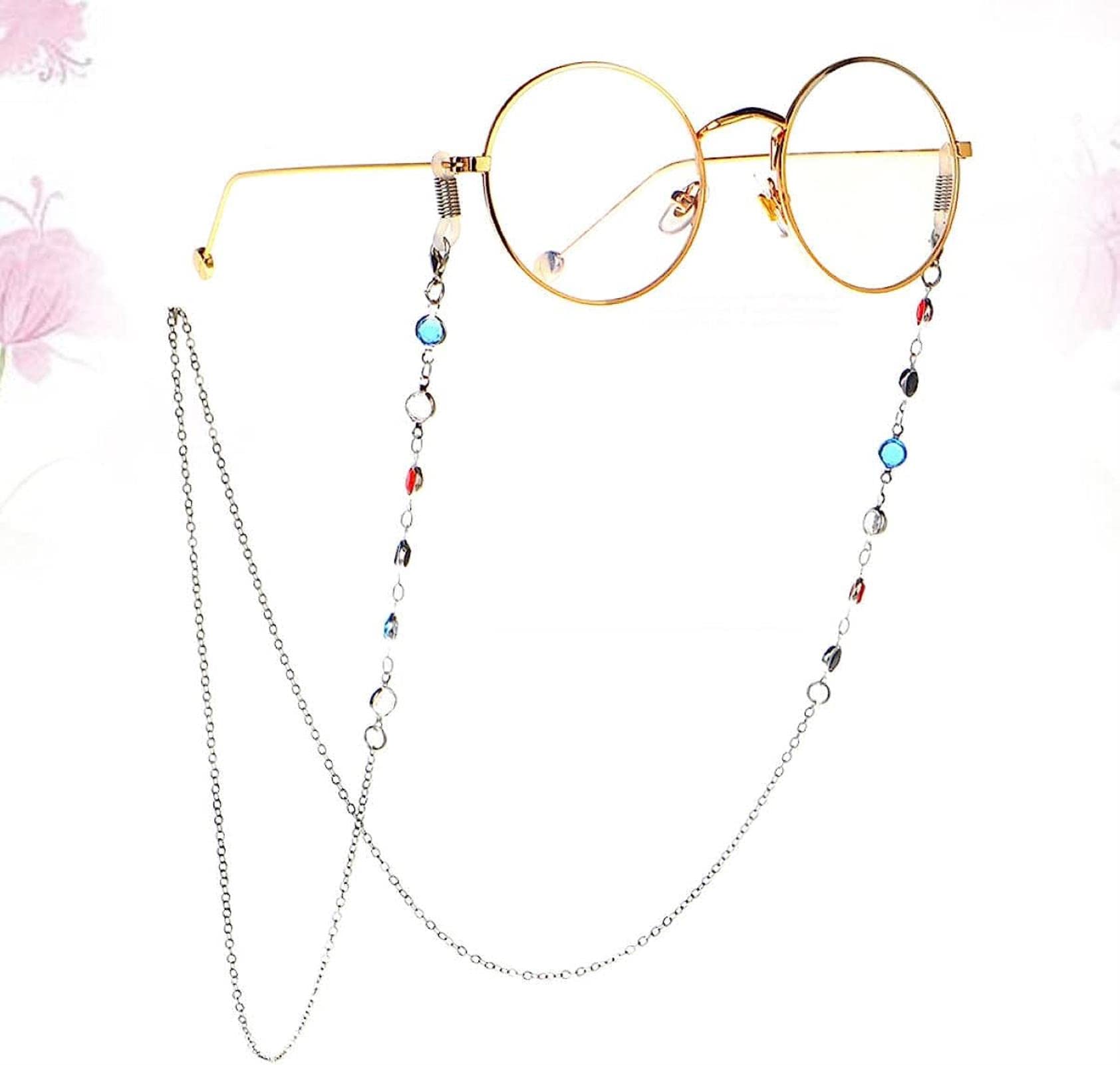 2 Piezas de cordón para Gafas, Gafas de Sol Hechas a Mano, Correa de sujeción para Gafas, Cadena para Gafas