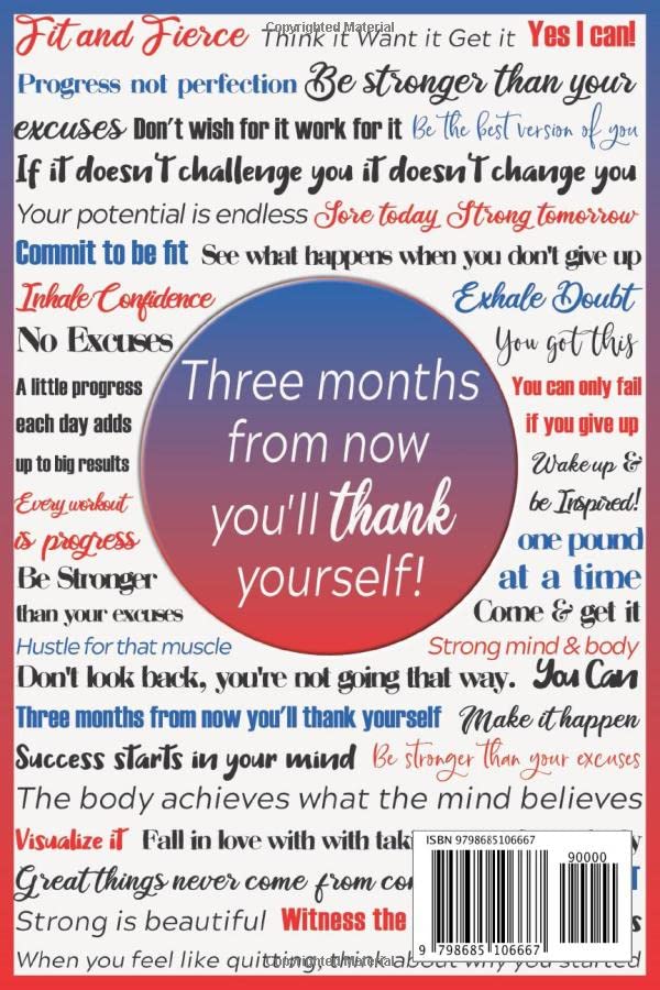 Miniatura 2 de 90 Day Food & Fitness Journal 12 Week Meal Planner With Macro Tracker Workout Log & Schedule DIY Favorite Meals & Quick Food Reference Pages ...