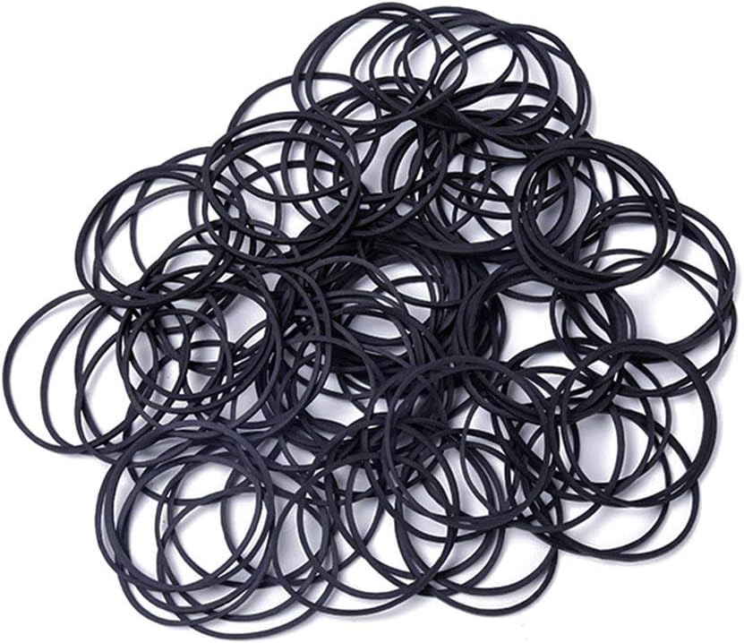 AMUU Rubber Bands 300pcs Black Small Rubber Bands for Office School Home size16 Elastic Band : Everything Else