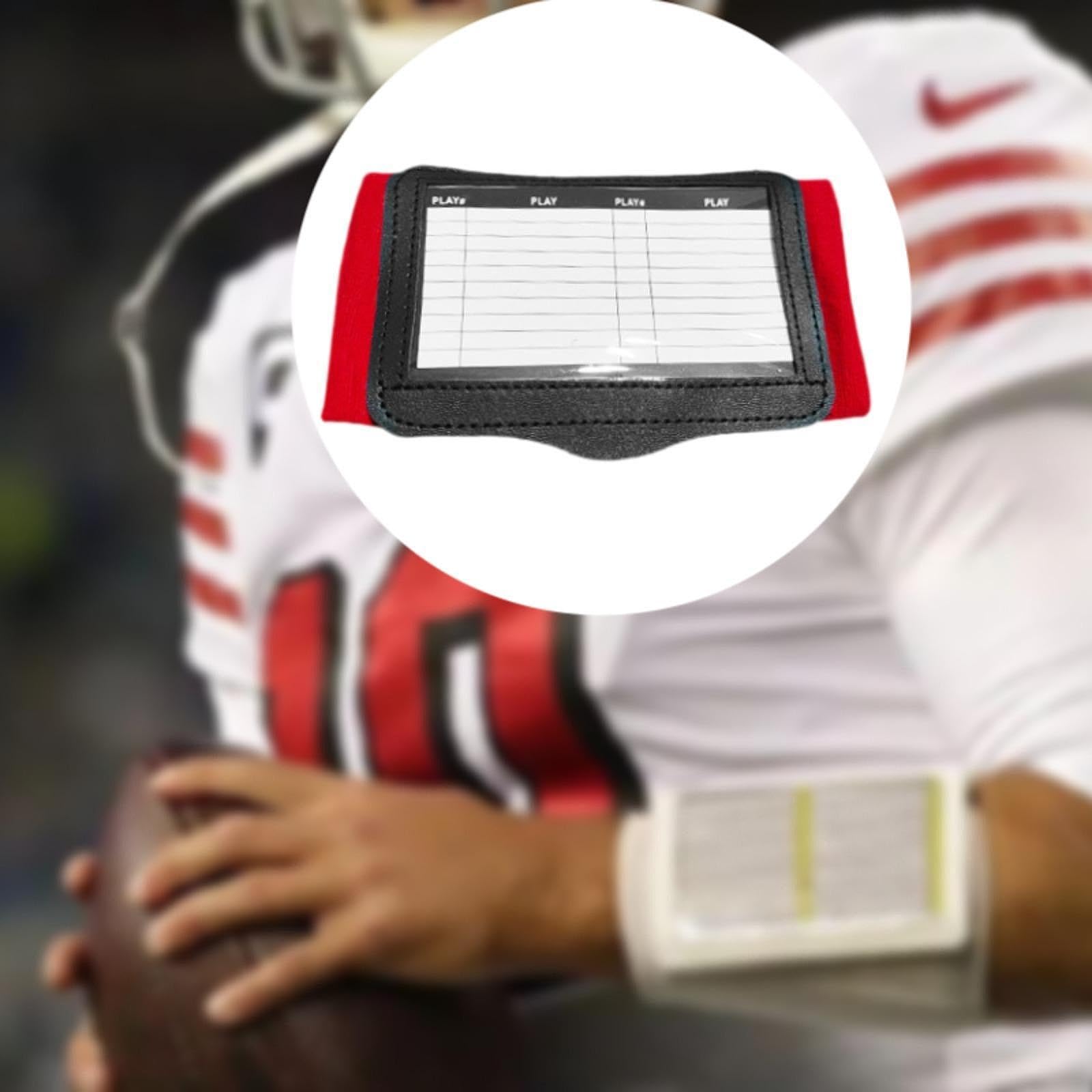 QSTDGVPW Playbook Wristband Football Wrist Flexible Multifunction Teaching Board Armband Playbook for Soccer Practice