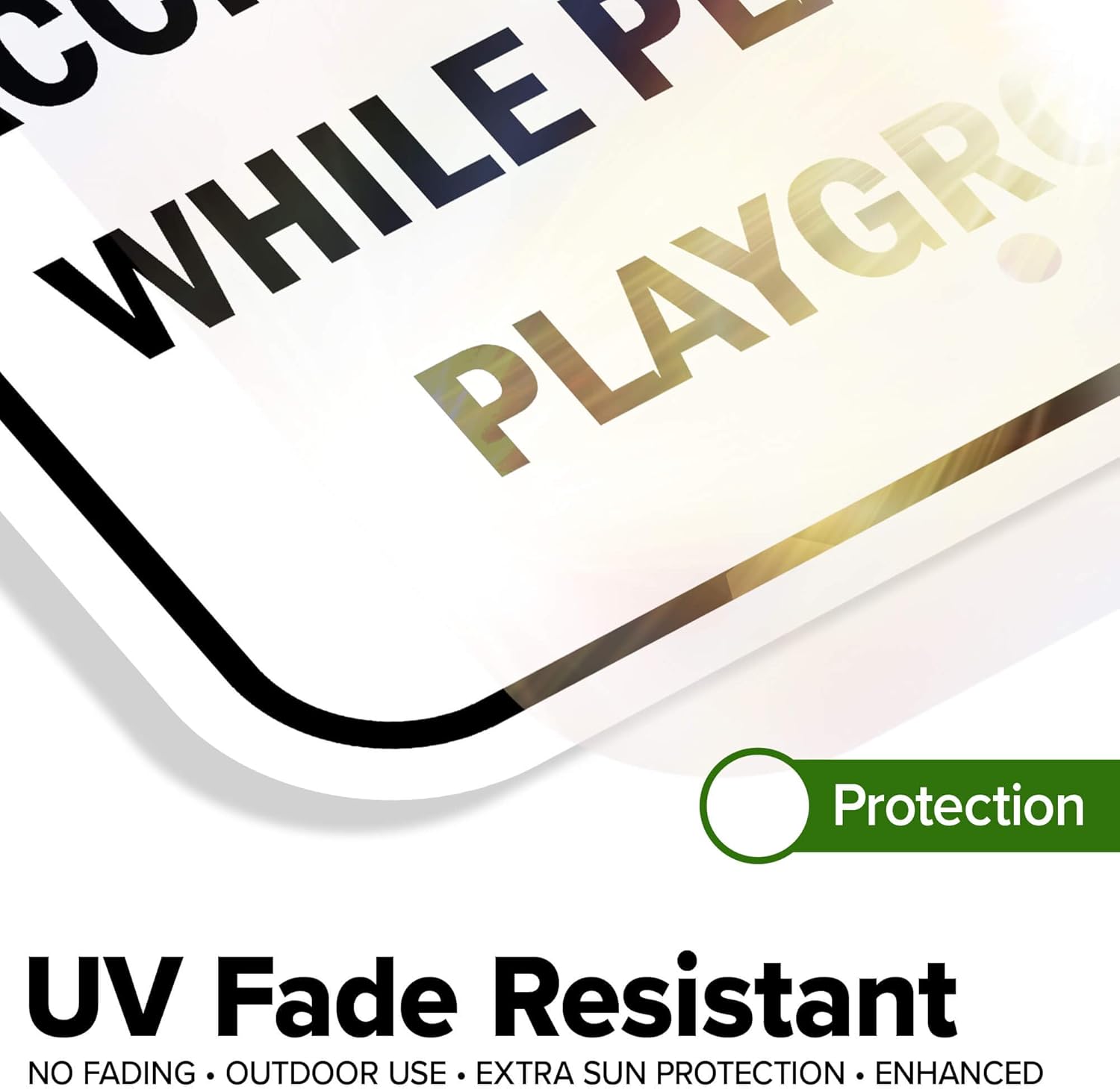 Notice Management Is Not Responsible For Injuries Or Accidents Caused While Playing On Playground Sign, 12"x18" Aluminum, Fade Resistance, Indoor/Outdoor Use, USA MADE By My Sign Center