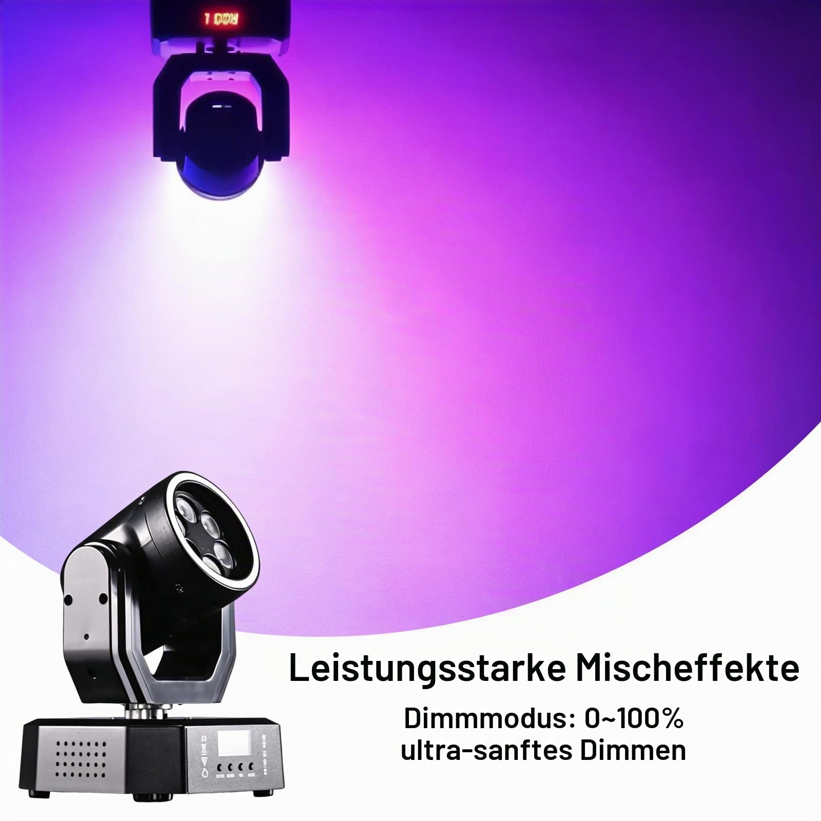 Bewegende Kopf Lichter für DJ Beleuchtung Mini Moving Head Led Wasch Projektor Bühnenlicht für Partei