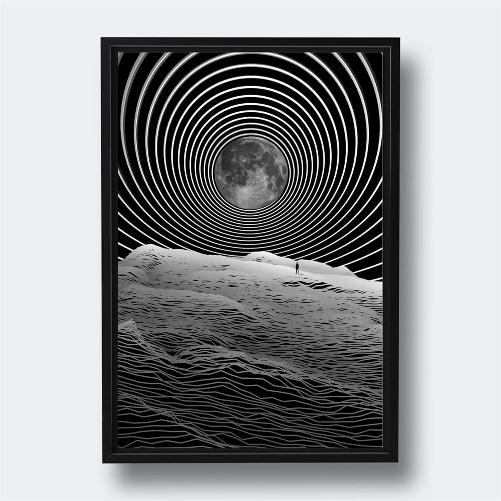 Pop Art Poster Abstrait Dizzy Round Sun Print sur toile Peinture murale Affiche d'images for salon Décoration de la maison(YT661,30X45cm no frame