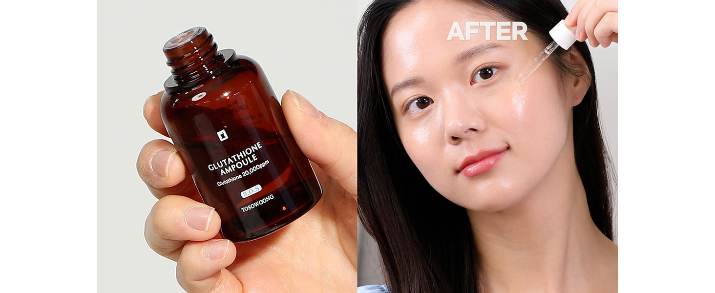 TOSOWOONG Glutathione Serum with 20,000ppm Glutathione, Niacinamide and hyaluronic acid, Dark Spot, Improve skin elasticity, Revitalize complexion, Korean Skincare, 30ml, 1.01 fl. oz. : Amazon.co.uk: Beauty TOSOWOONG Glutathione Serum with 20,000ppm Glutathione, Niacinamide and hyaluronic acid, Dark Spot, Improve skin elasticity, Revitalize complexion, Korean Skincare, 30ml, 1.01 fl. oz. : Amazon.co.uk: Beauty