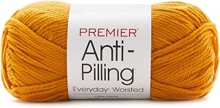 Premier Yarns Anti-Pilling Everyday Worsted Solid Yarn-Mustard, 3 Pack