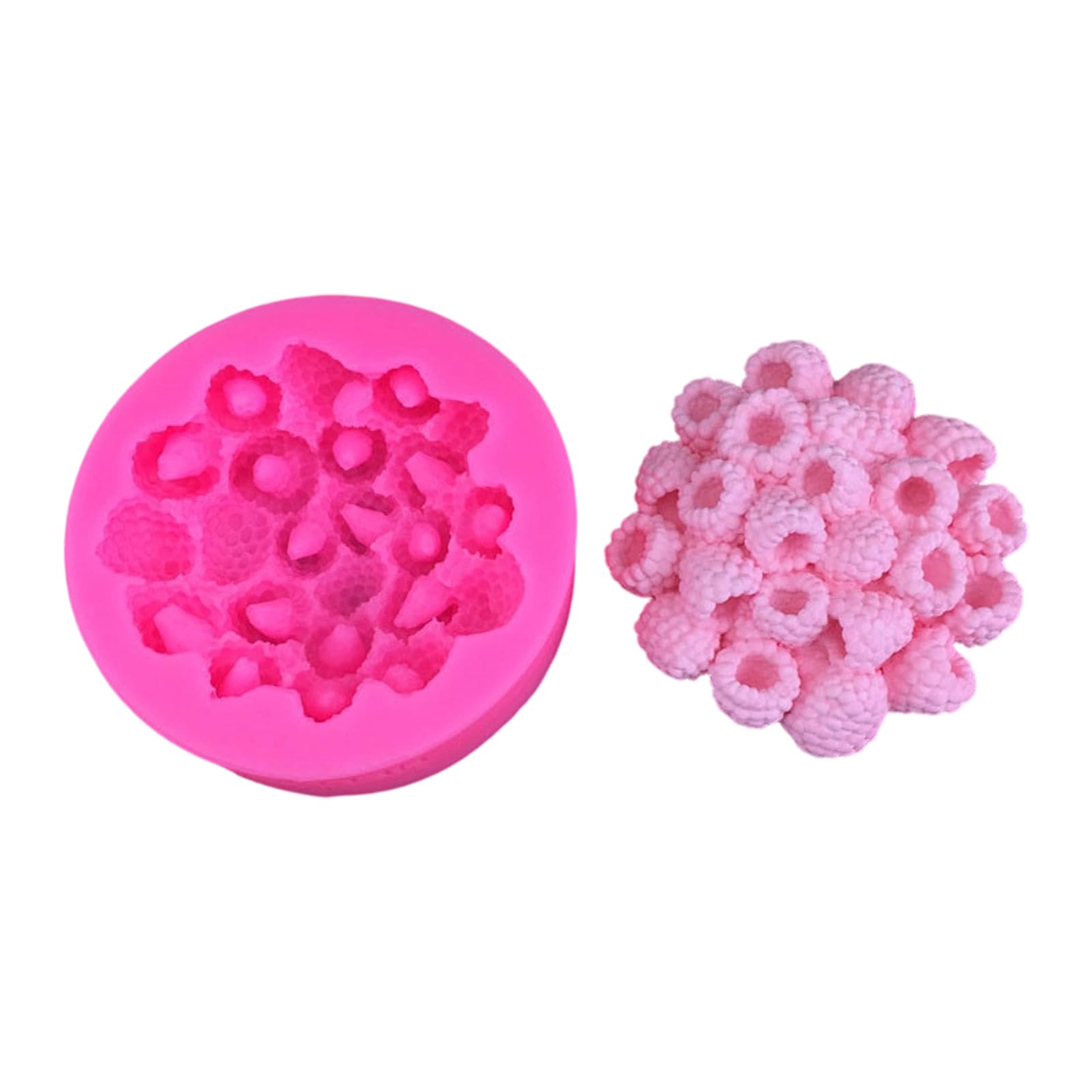 Xinsheinelry And Raspberry Silicone Baking Molds Party Dessert Great for Treats and Party Decorations Heart Molded Baking