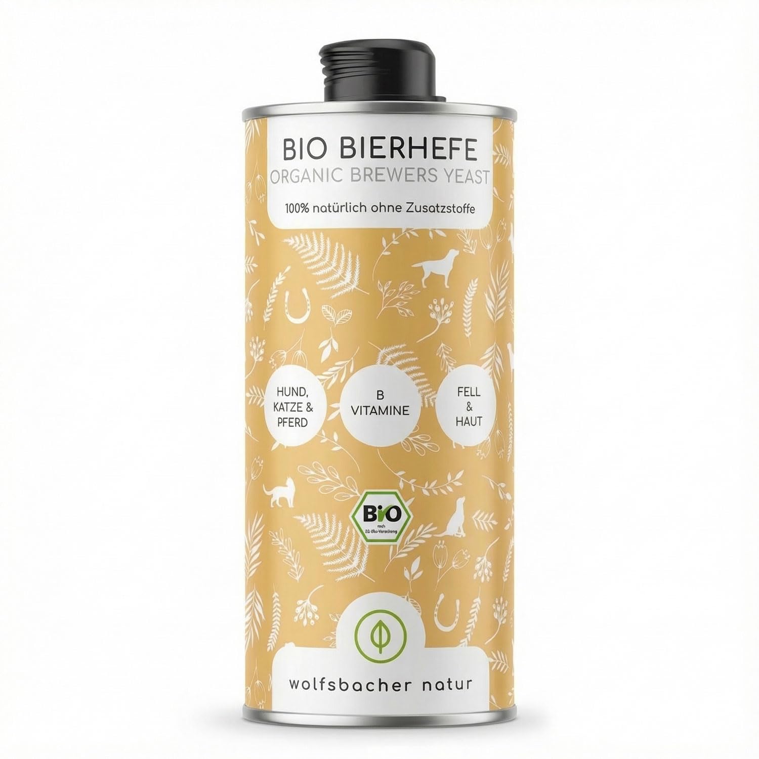 Levure de bière Bio pour Chiens et Chats | 1 Litre Liquide | 100% Bio pour Peau & Pelage, vitamines B, minéraux & Oligo-éléments, DE-ÖKO-060