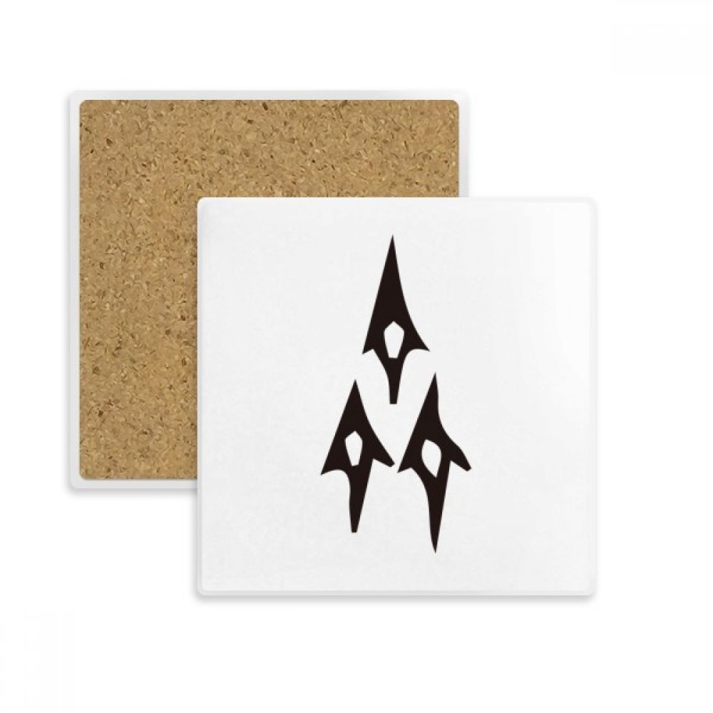Coaster Qi contre les taches de verre dessous de table en pierre