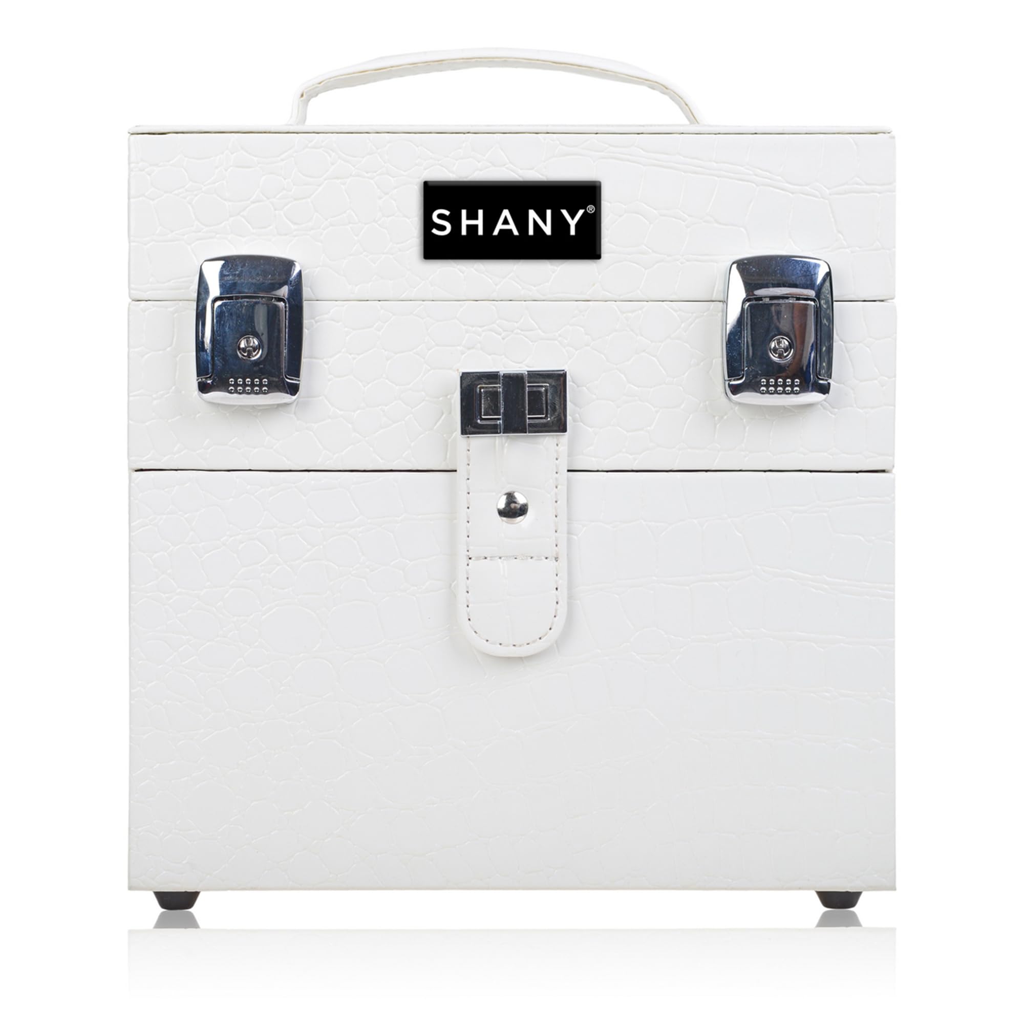 SHANY Color Matters - Nail Accessories Organizer and Makeup Train Case - White Lily