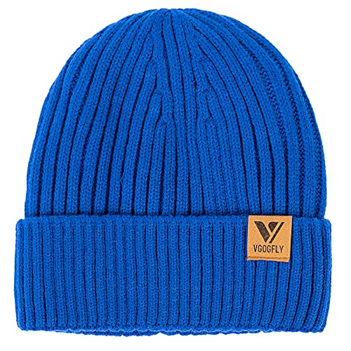 Vgogfly Lined Men Beanie Slouchy Knit Skull Cap Warm Stocking Hats Guys Women Striped Winter Beanie...