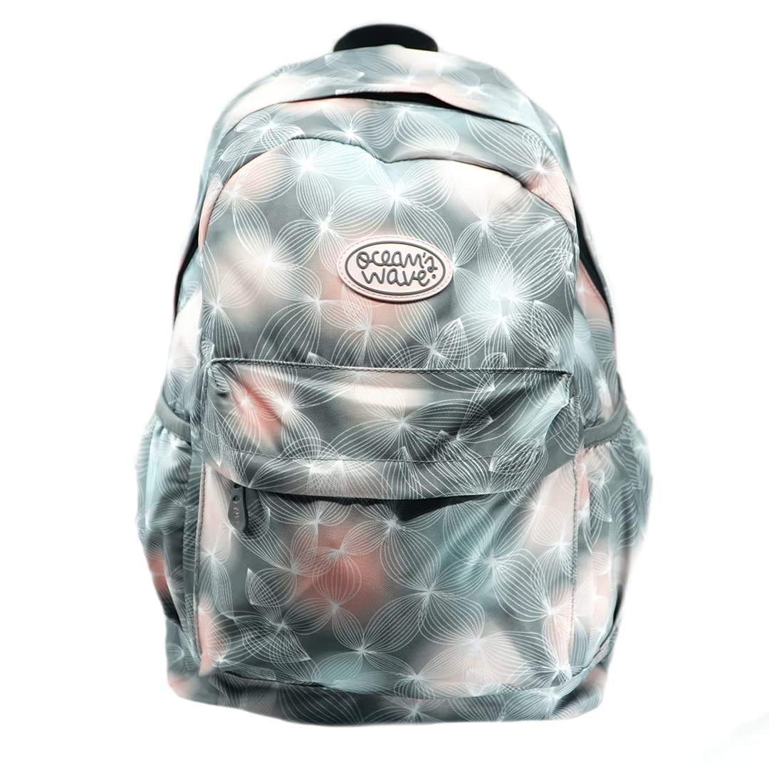 Ocean´s Wave OCEAN'S WAVE - Mochila Ligera Acolchada con 4 Compartimentos - Mochila Escolar de Poliéster Resistente al Agua - Medidas 33 x 19 x 45 cm - 30 Litros - Mochila Unisex
