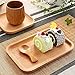 SZVVI Drewniana taca do przechowywania oryginalny kolor prostokątny zestaw do herbaty tace śniadaniowe japoński styl przekąska owoce talerz deserowy drewno zastawa stołowa