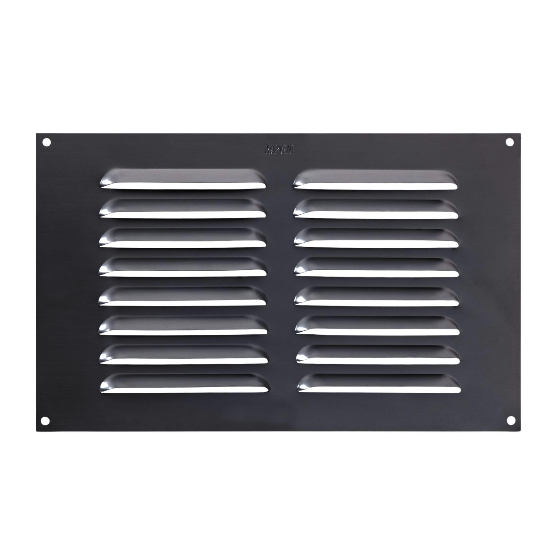 Map Metal Louvre Air Vent Cover for Openings 9 x 6" (229 x 152mm), Suitable for Venting Gas Appliances, Internal/External Walls, Anthracite