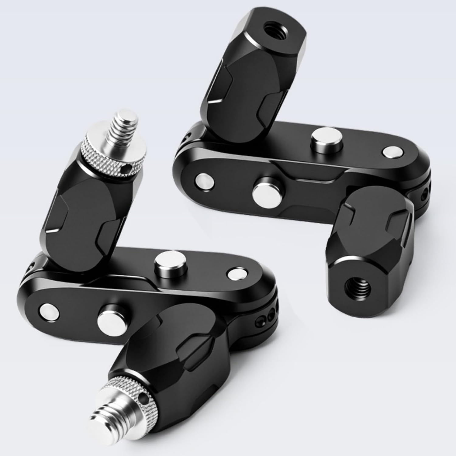 Magic Arm Bracket Compatible with DJI Osmo Pocket 4 Pro, Aluminum Alloy 180° Adjustable Extension Arm with 1/4" Screw for Monitor and Phone