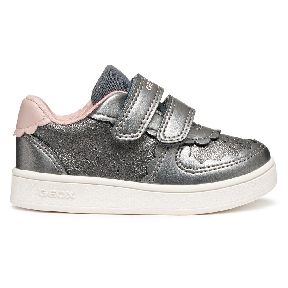 Geox Baby B Eclyper Girl Sneakers Grey/Lt Rose, 23 EU