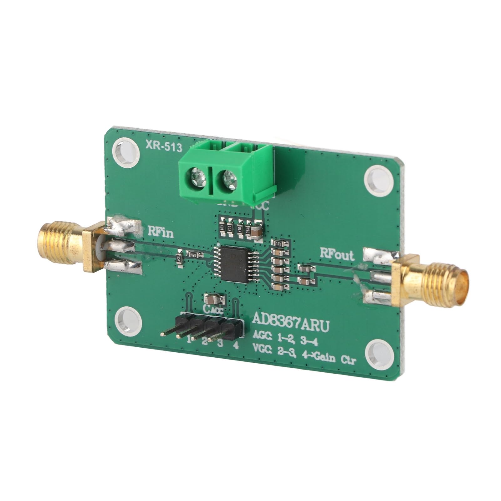 Acouto Scheda Modulo Amplificatore IF Controllo Automatico del Guadagno Componente Elettronico AGC Lo Stampaggio AD8367 Ha e Smoo Modulo Amplificatore IFAmplificatore IFAD8367 IFControllo Automatico