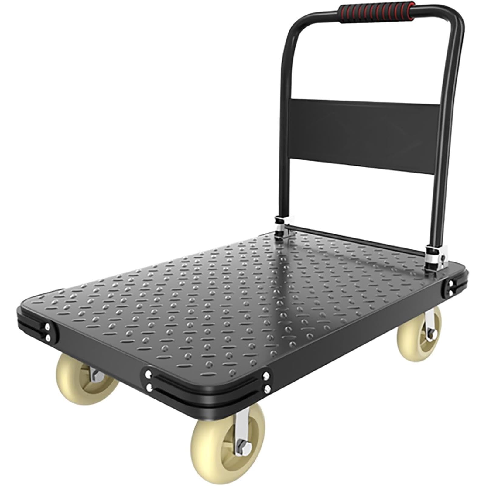 Carro Plegable de Alta Resistencia de 220 kg con Ruedas giratorias de 360°, Plataforma Multifuncional (70 x 45 cm), Ideal para el hogar, la Oficina, mudanzas y Compras. - & Cact Design