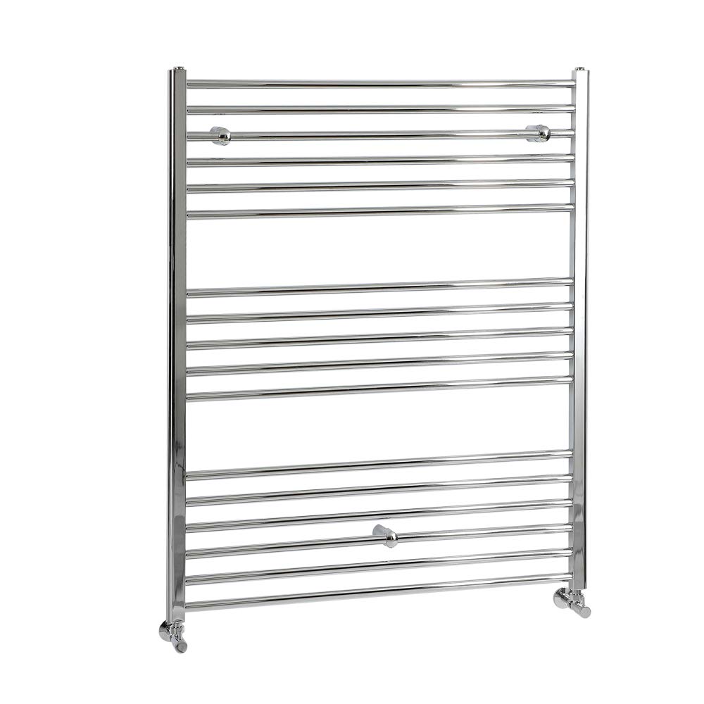 Milano Grey/Chrome Kent - Straight Heated Towel Rail 1200Mm X 1000Mm