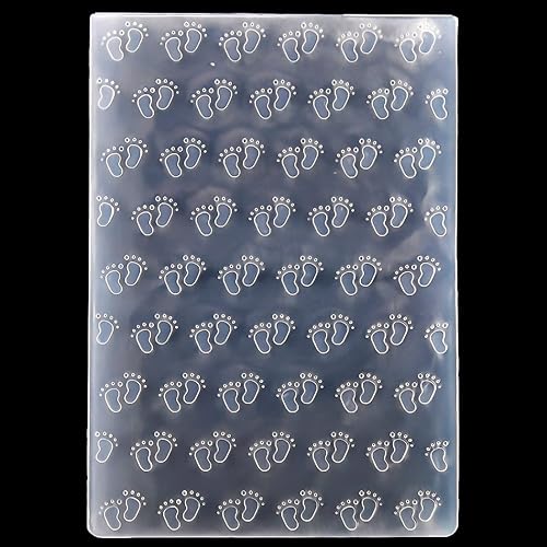 Kwan Crafts Carpetas de grabación en relieve de plástico de la huella para la fabricación de tarjetas Scrapbooking y otras artesanías de papel