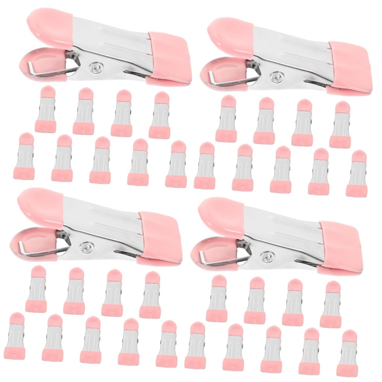 Cabilock 4 Sets Vielseitige Lebensmittelklammern Clip Haken Zum Aufhängen Für Wäsche Stabile Taschenklammern Für Chips Handtuchklammern 10 Stück * 4