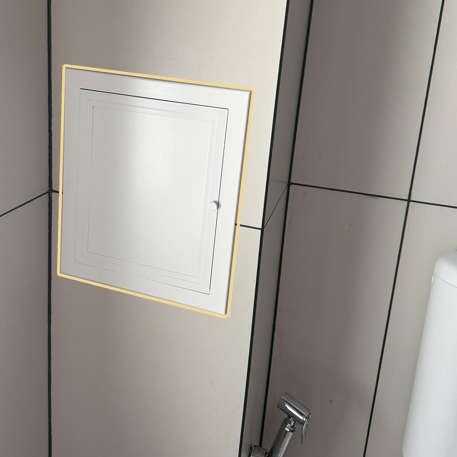 Door Panel White Access - Wall Inspection Hatch, Lockable Ceiling Plumbing Access Plate Buildings/Shopping Malls/Hotels(30x34inch/760x860mm)