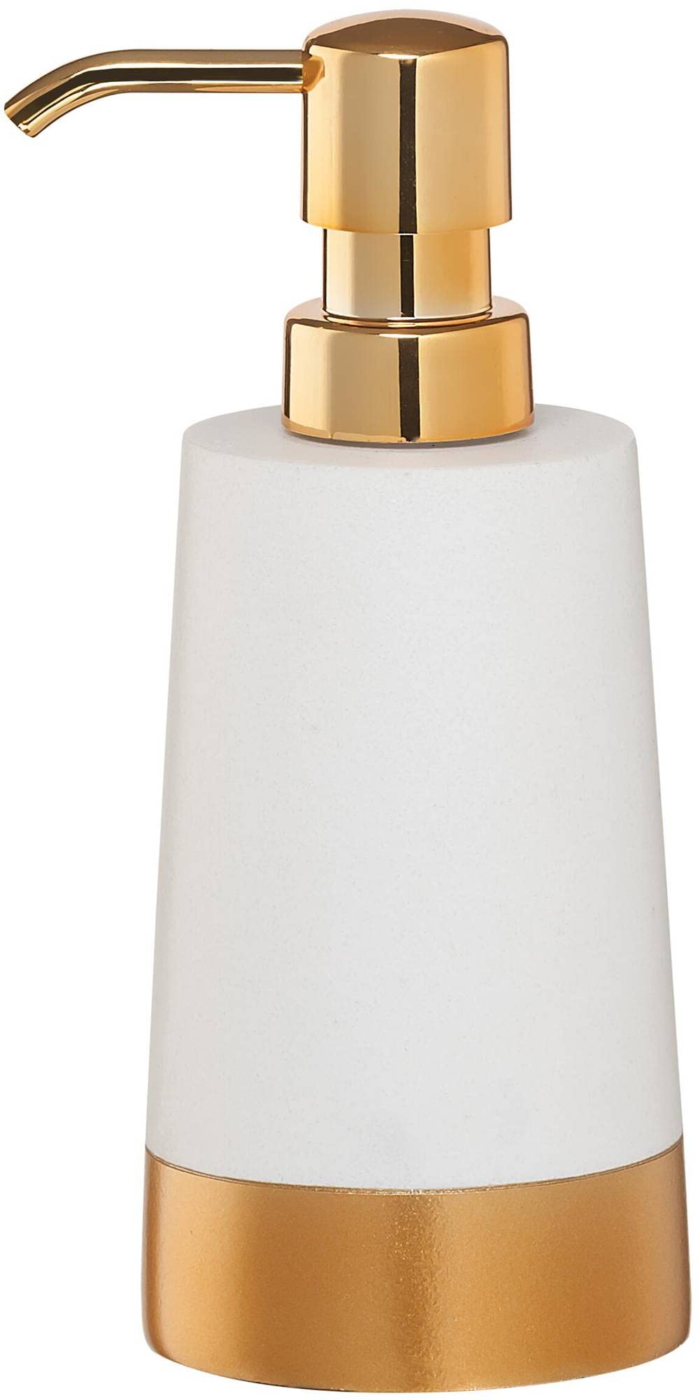 Sealskin Gold Glossy Soap Dispenser, Polyresin, 8.9 X 17.9 X 7.3 Cm