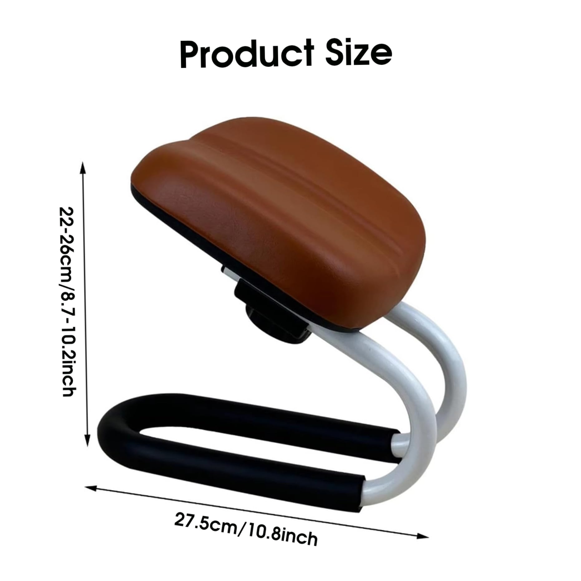 Tabouret de méditation, Banc de méditation Confortable et réglable, genouillère prière Portable avec Coussinet antidérapant pour Le Yoga, la prière à la Maison, Marron