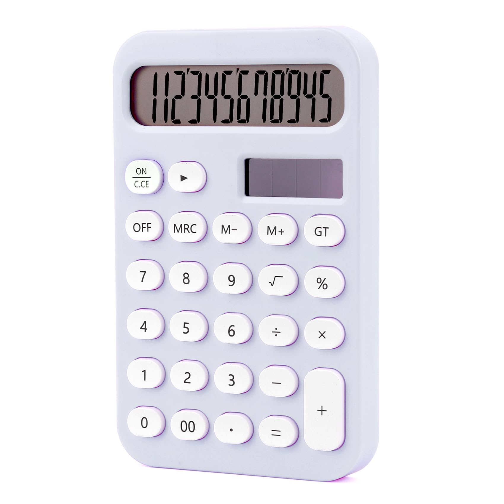 Calculadora, calculadora básica para estudiantes, calculadora morada, calculadora solar, calculadora pequeña, calculadora de escritorio, calculadora simple, accesorios de escritorio morados,