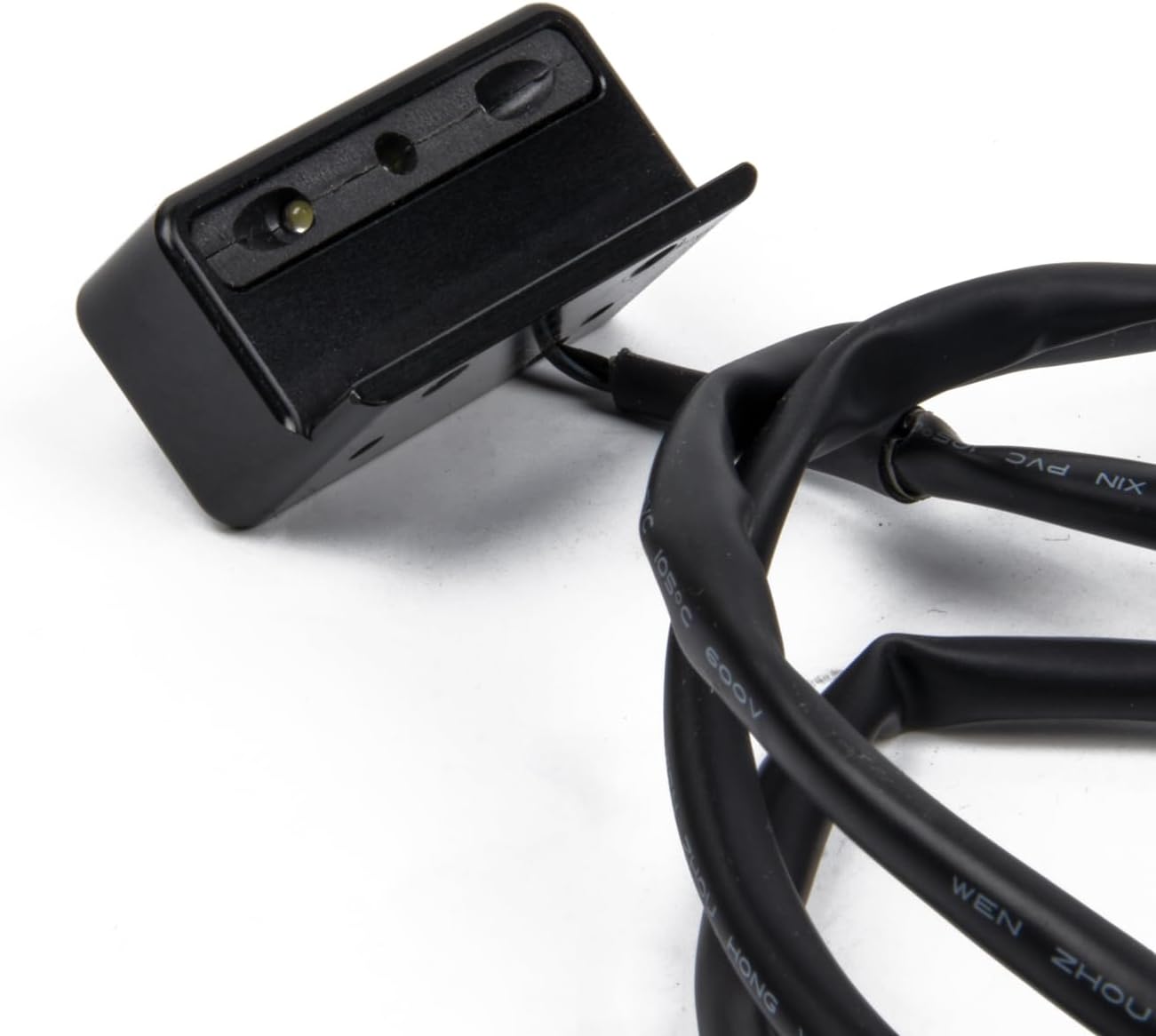 Motorcyle Side Mount License Black Plate Bracket Light Compatible with '18-Later Softail Fatboy Breakout Slim Streetbob Accessories Parts (Black Plate Light)