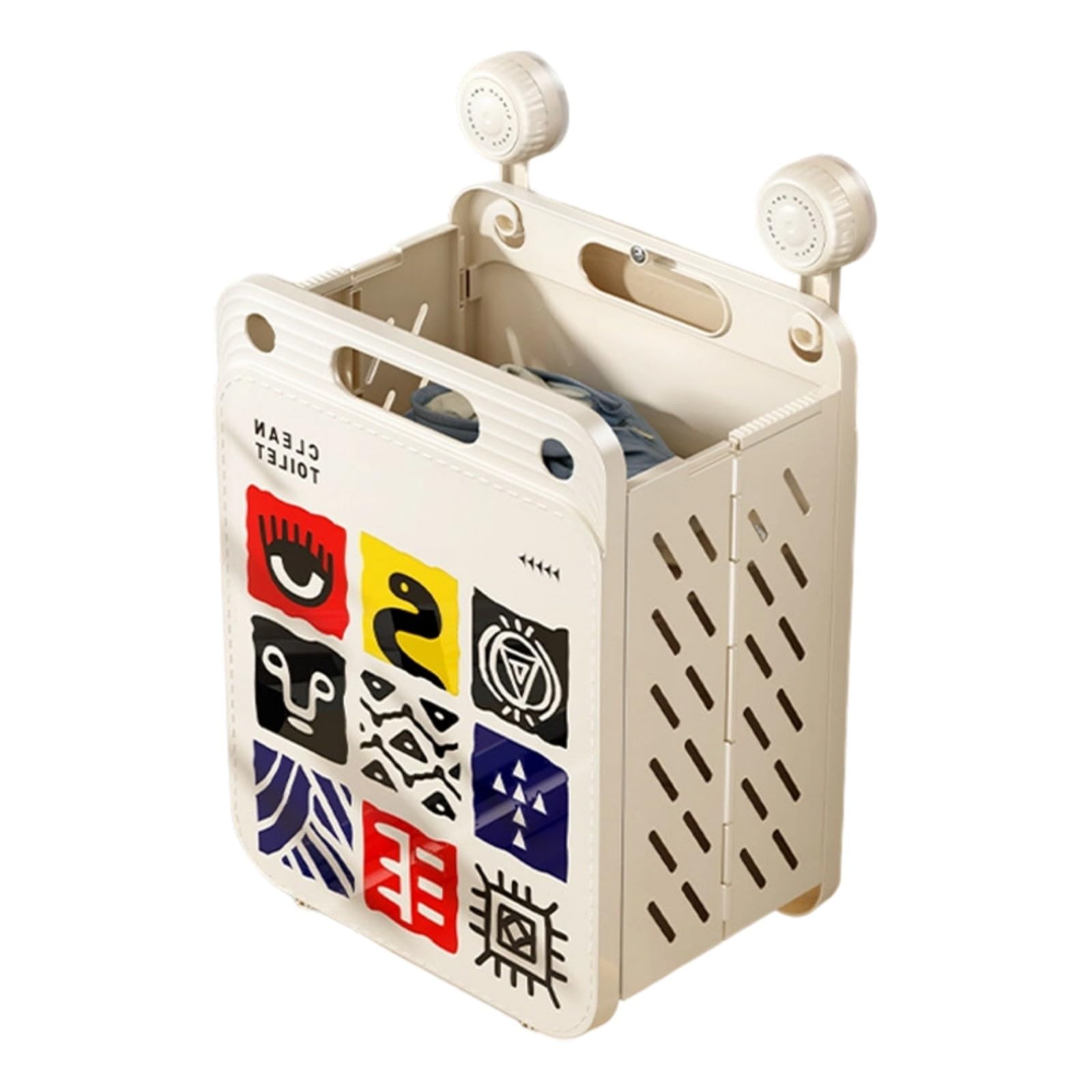 Buxuaaaa Portable Laundry Hamper with Excellent for Sorting Clothes in Bathrooms and Washing Areas Foldable Storage Basket