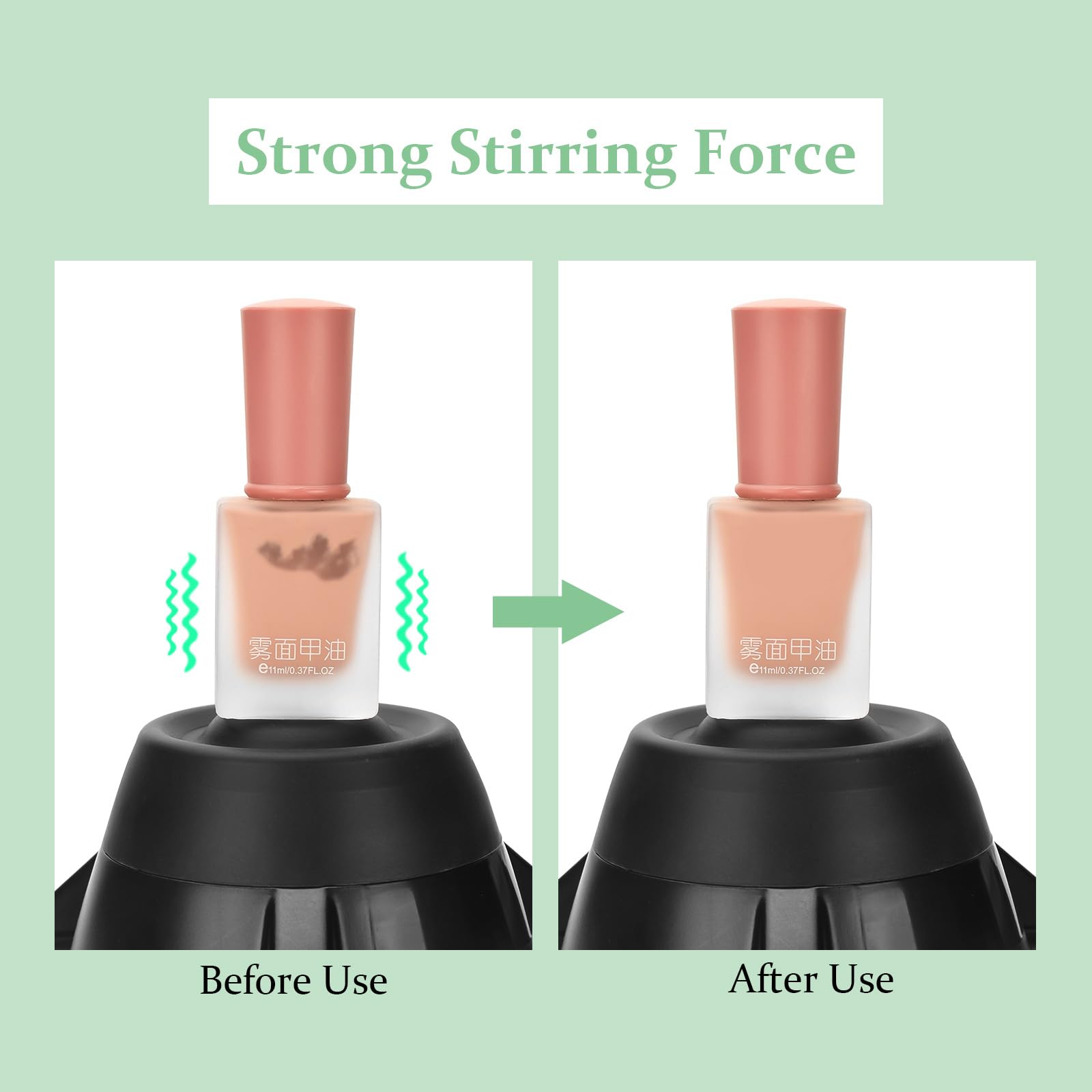 ATOMUS Black Mini Vortex Mixer 10000RPM Liquid Lab Paint Mixer Shakers Strong Vortex Shaking Blender for Acrylic Paint Nail Polish Eyelash Adhesives Laboratory Test Tube