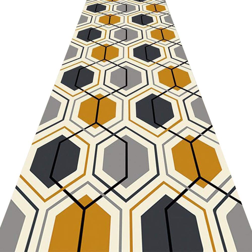 Tapis couloir géométrique 3D ZRUYI respirant et étanche à la poussière