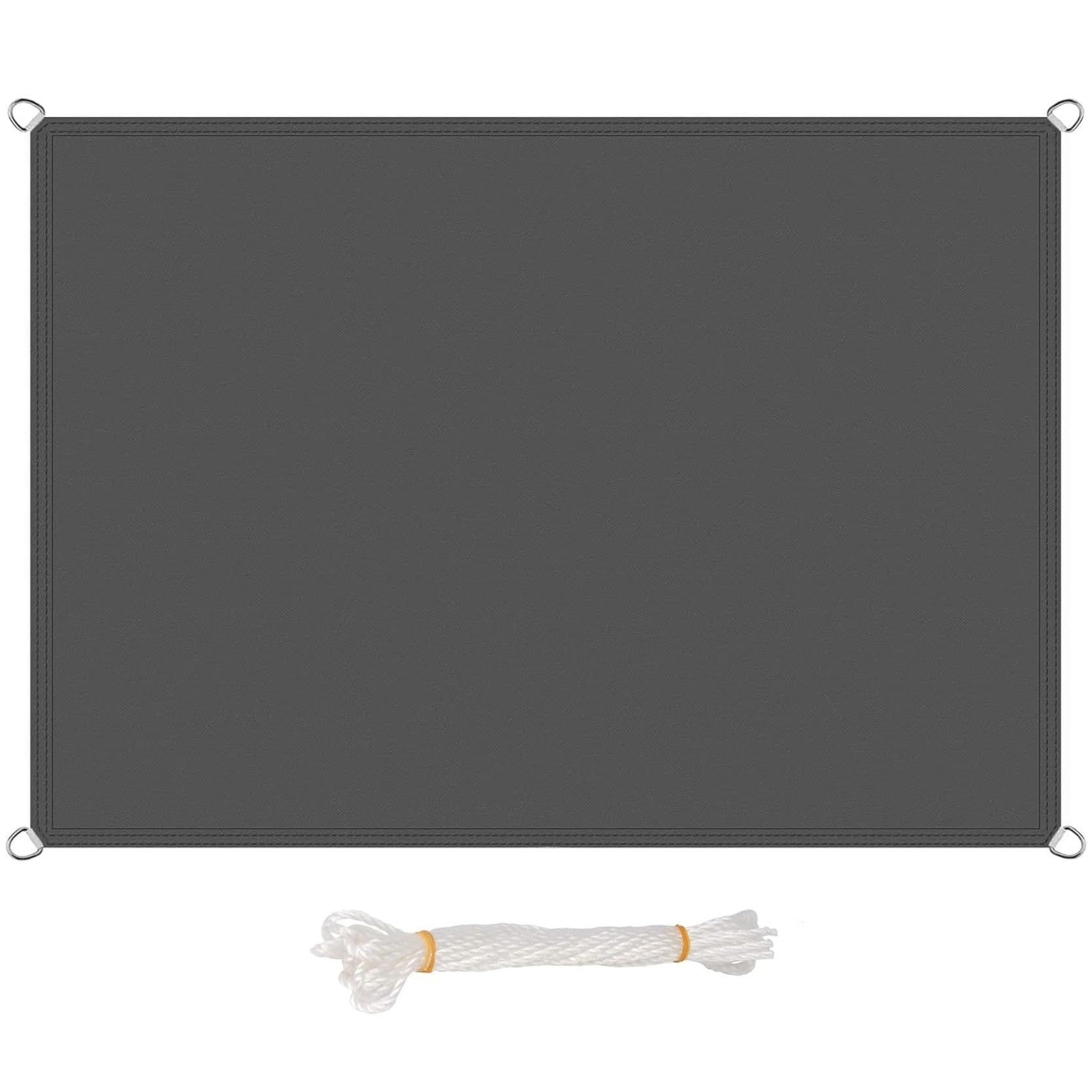 Toile d'ombrage 0.5 x 9.5 m gris foncé pour pergola et clôture de jardin