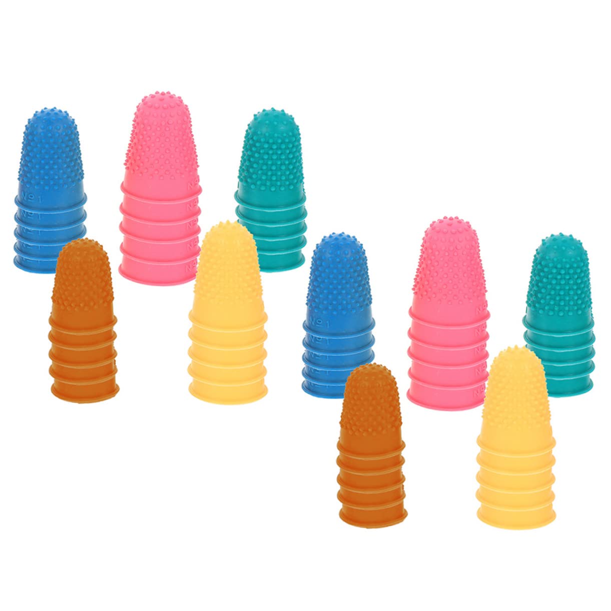 CALLARON 3 Series Dedales Antideslizantes Cubiertas Antiadherentes Para Los Dedos Protección Para Las Puntas De Los Dedos Para Los Dedos Fundas Para Los Dedos 50 piezas*3