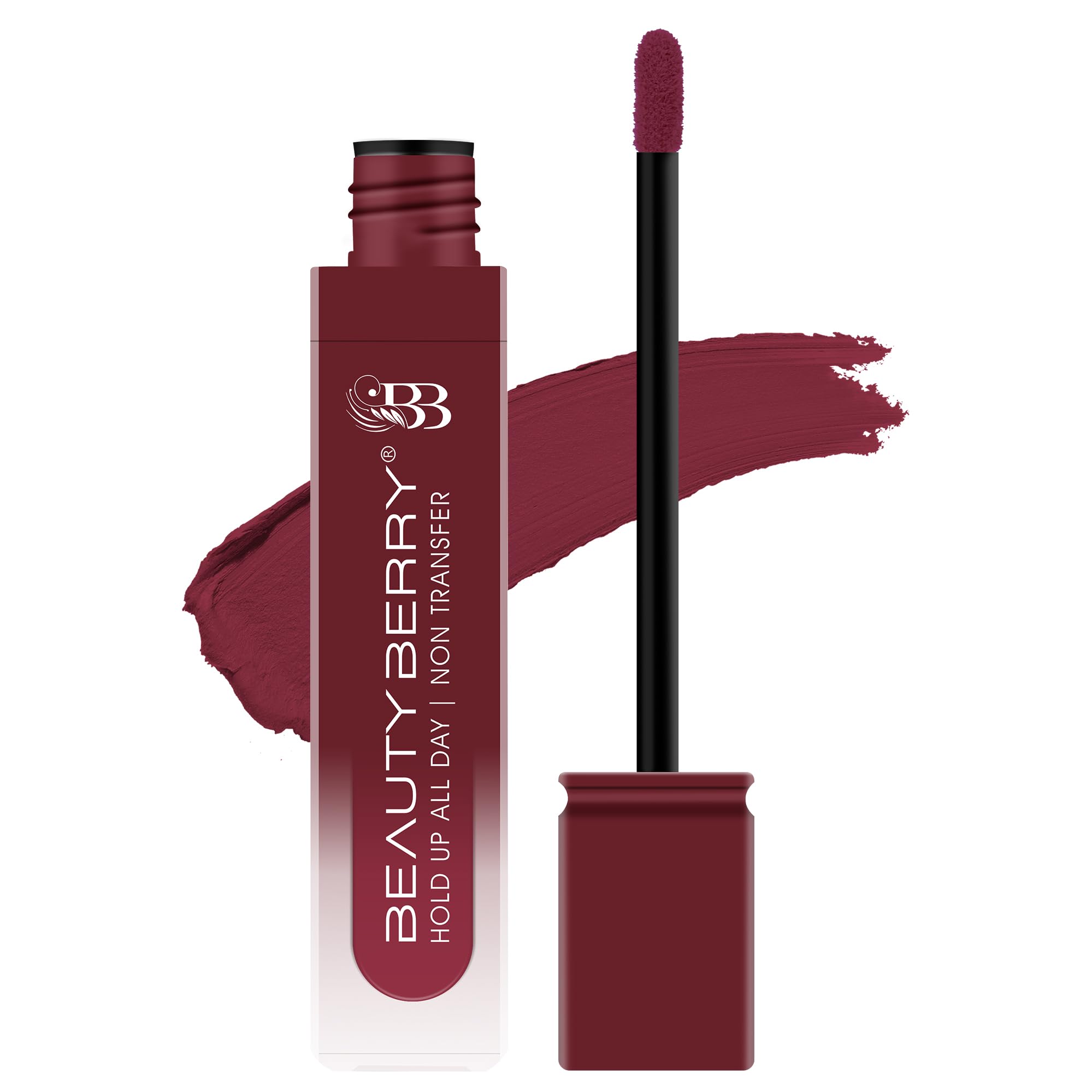 Beauty Berry Hold Up All Day Liquid Lipstick | Long Lasting, Non Transfer Matte Lipstick | Highly Pigmented, Smooth One Swipe Application & Lightweight Liquid Lipstick for Women (Wild Berry, 7.5g)-image-31