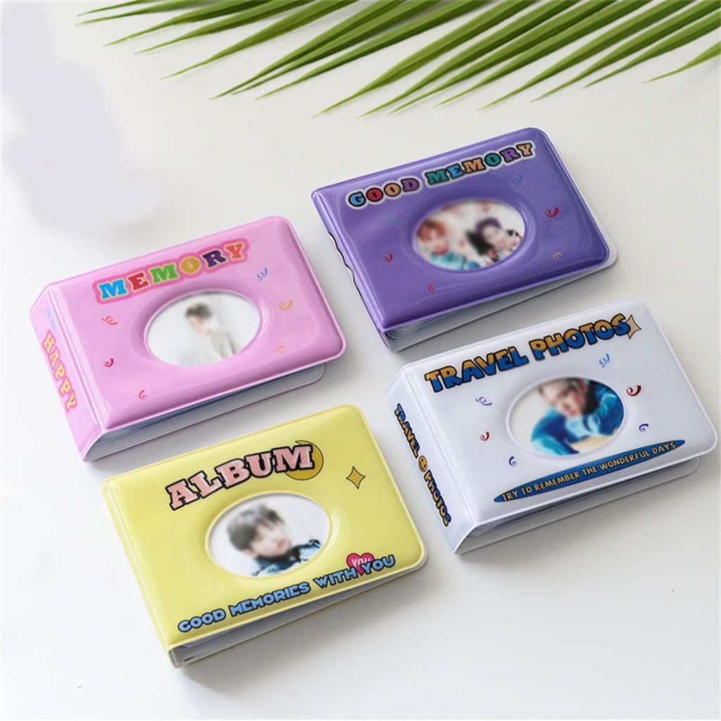 Mini album fotografico con 36 tasche, 7,6 cm, custodia per foto e raccoglitori