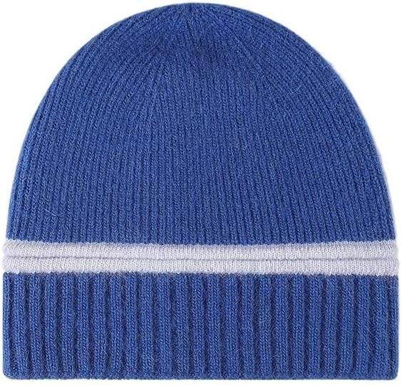 Men's Woolen Hat with Winter Warmth Thick Velvet Casual Knitted Pullover Hats